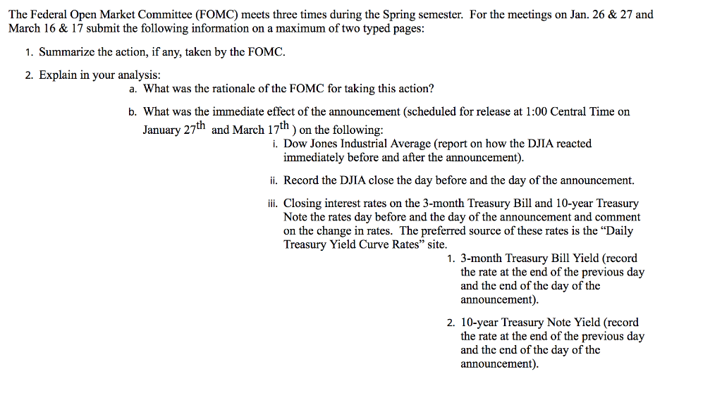 The Federal Open Market Committee (FOMC) meets