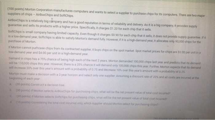 this topic is supply chain please write ir