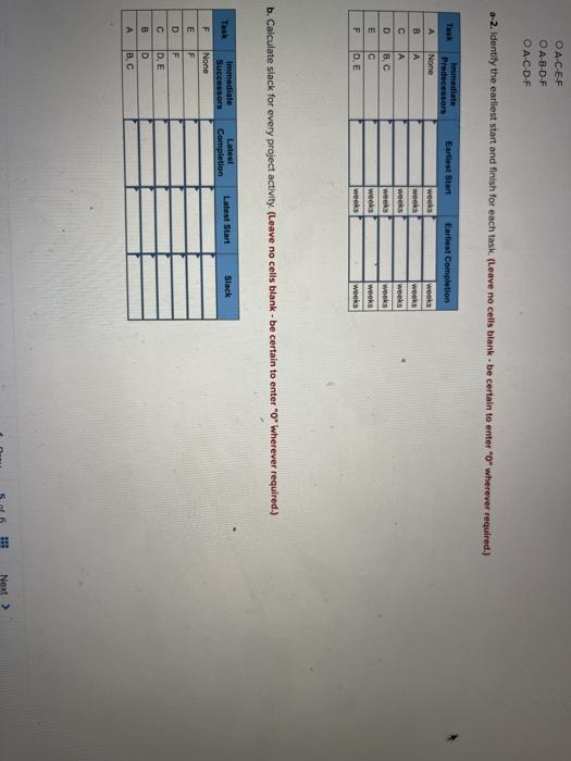 Problem 15-9 (Algo) Given the following project