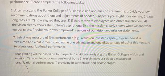 Does this help? performance. Please complete the