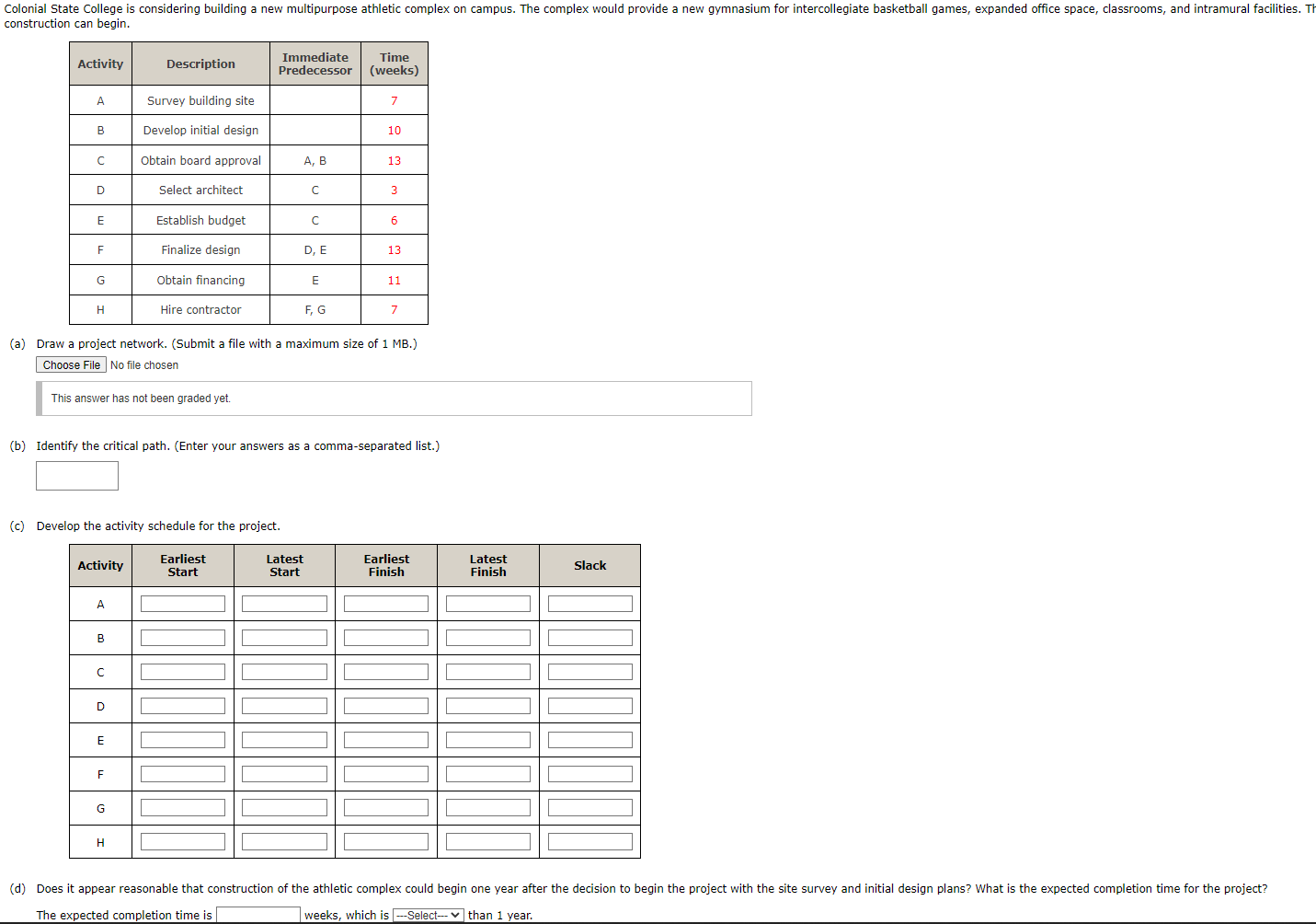 Colonial State College is considering building a