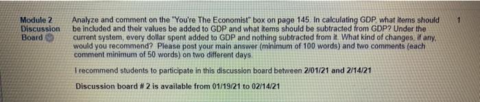 1 Module 2 Discussion Board Analyze and comment