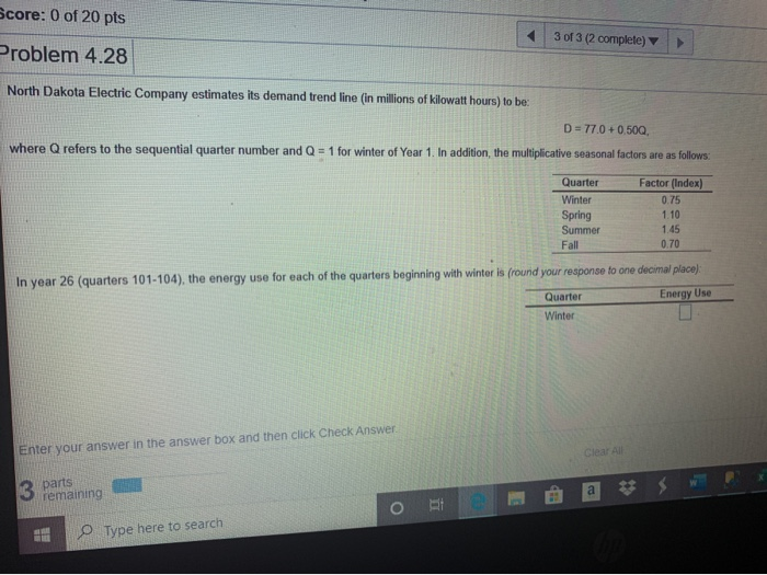 North Dakota electric 1. winter ? 2. spring?