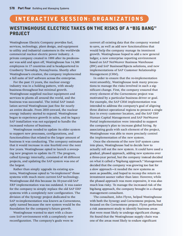 578 Part Four Building and Managing Systems