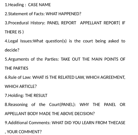 GATT and exceptions do a WTO case brief: DS58 us