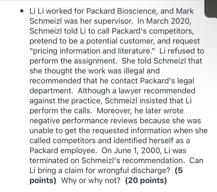 Li Li worked for Packard Bioscience, and Mark