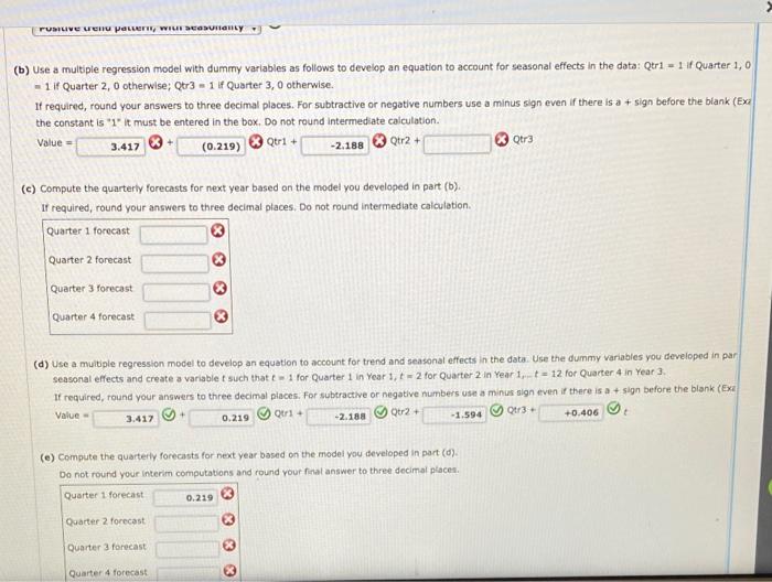 4. Consider the following time series data