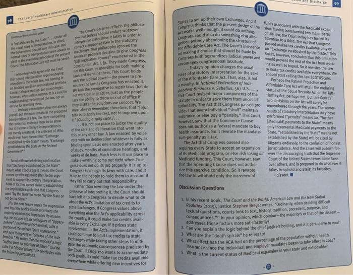 this is abour ACA act attached is the artical if