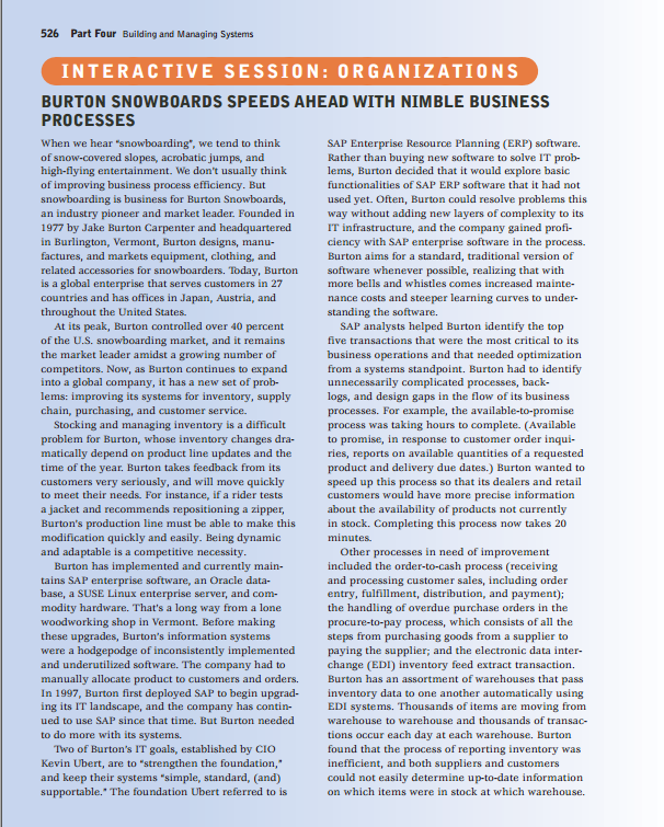 526 Part Four Building and Managing Systems