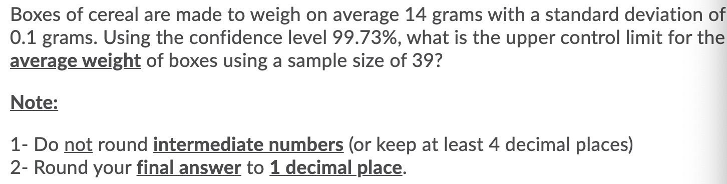 undefined Boxes of cereal are made to weigh on