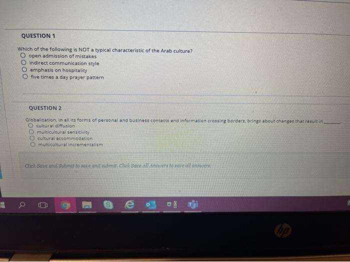 QUESTION 1 Which of the following is NOT a