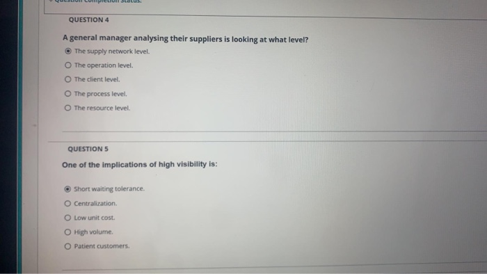 Sec QUESTION 4 A general manager analysing their