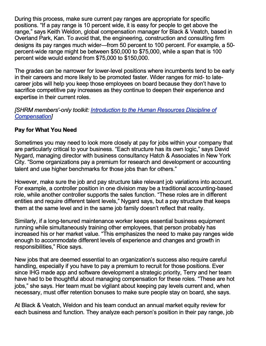 Article - What to Do When Workers Hit the Top of