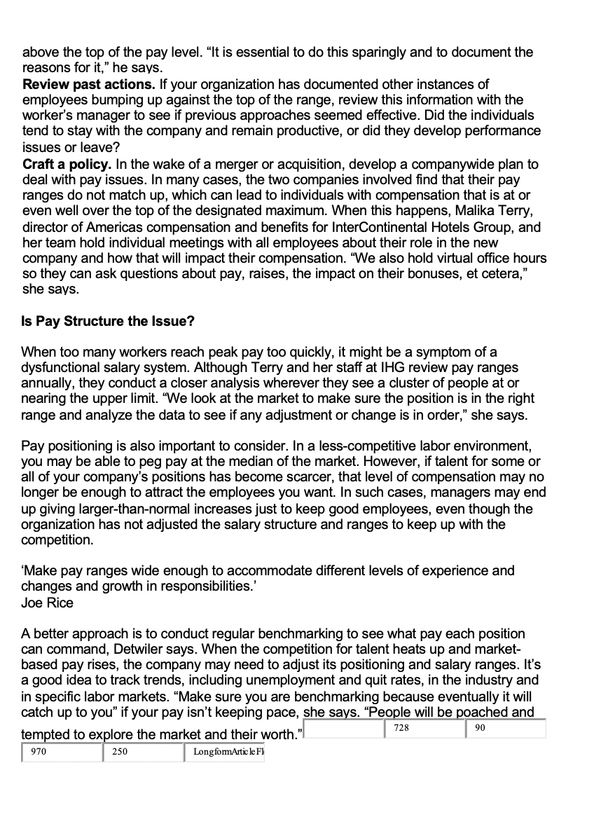 Article - What to Do When Workers Hit the Top of