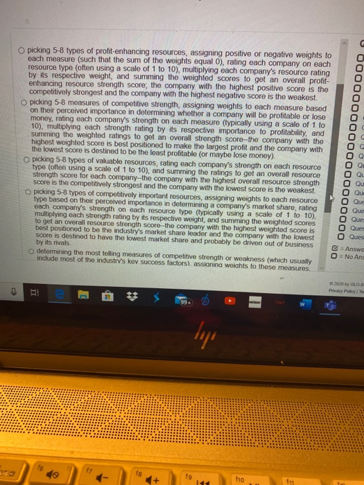 Questi Question 11 < Previous Next > O Quest O