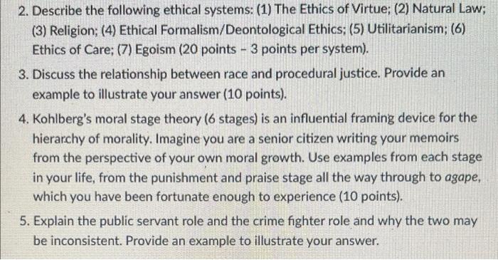 please help with 2, 4 & 5 ! 2. Describe the