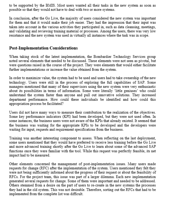 Post-mortem of the first phase: How was the