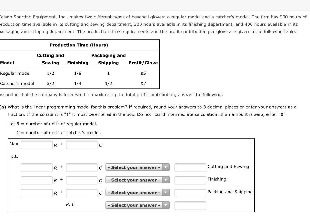 (elson Sporting Equipment, Inc., makes two