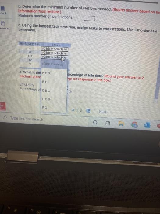 A manager wants to assign tasks to workstations