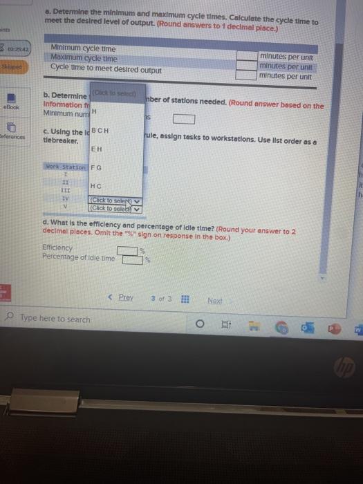 A manager wants to assign tasks to workstations
