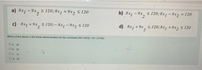 2 b) 8x7 - 9x2 S120;8x7 - 9x2 = 120 a) 8x7 - 9x2
