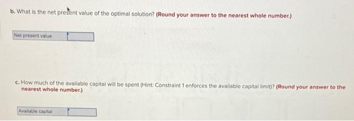 A firm has prepared the following binary Integer