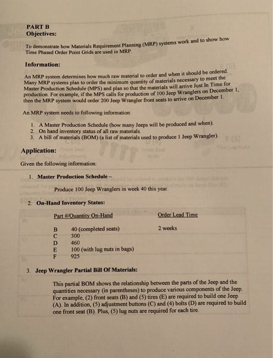 PART A Objective: To demonstrate how Materials