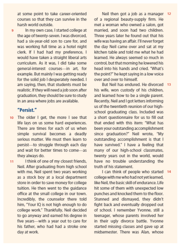 The author used Sheila as an example in her story