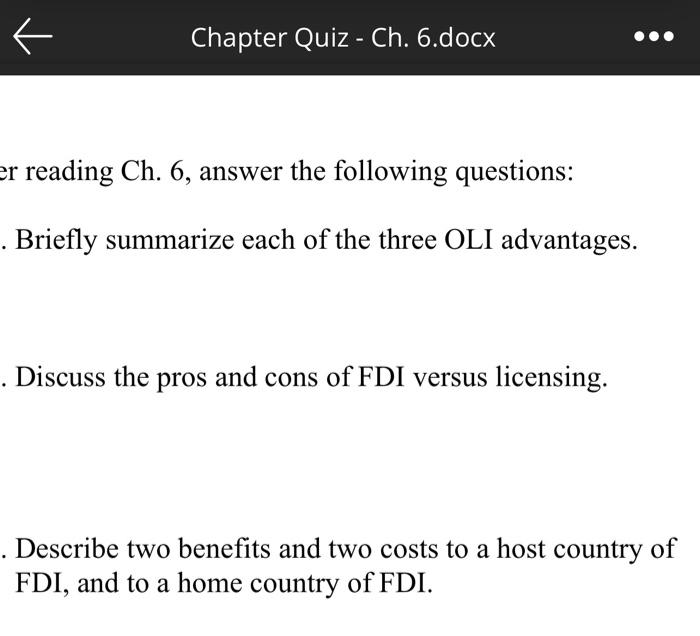 GLOBAL BUSINESS 1-3 please :)) 7 Chapter Quiz -