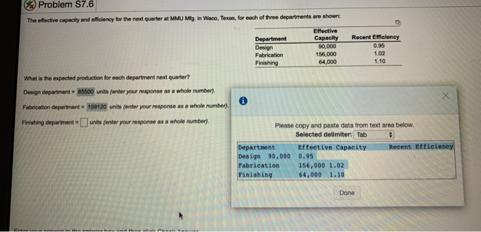 Problem S7.6 The effective capacity and