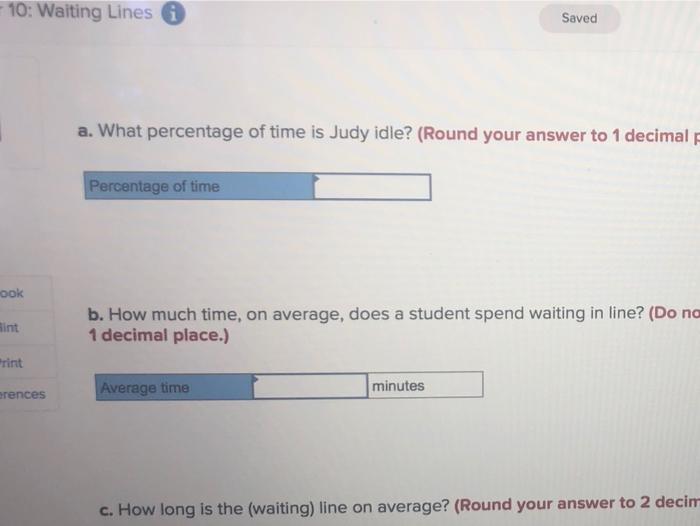 aiting Lines Savod Help Save & Exit SI Check my