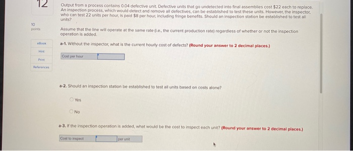 Output from a process contains 004 defective