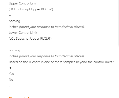 Refer to Table S6.1 - Factors for Computing