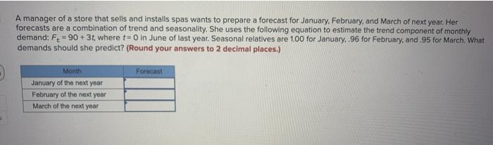 Compute seasonal relatives for this data using