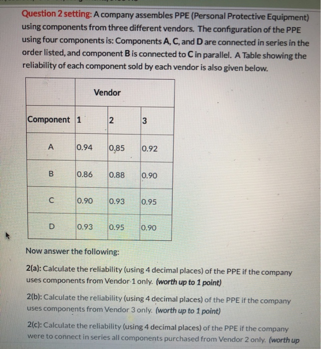 please answer question 2, parts a-c Question 2
