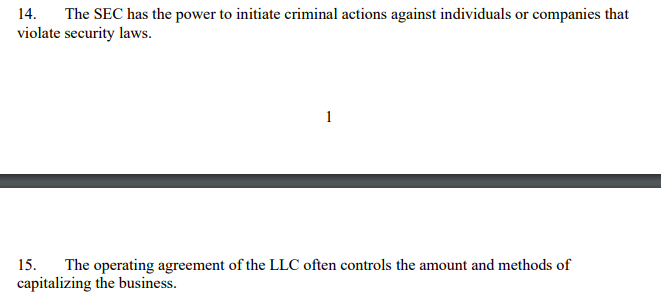 Help needed with these 2, Thank you. (True or