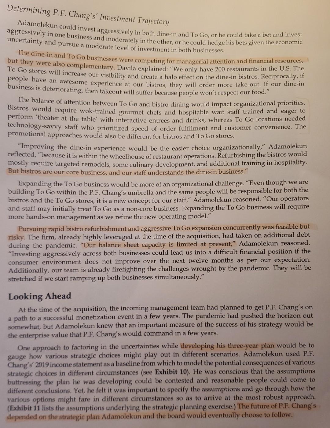 Based upon the decision case below, what decision