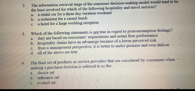 The information retrieval stage of the consumer