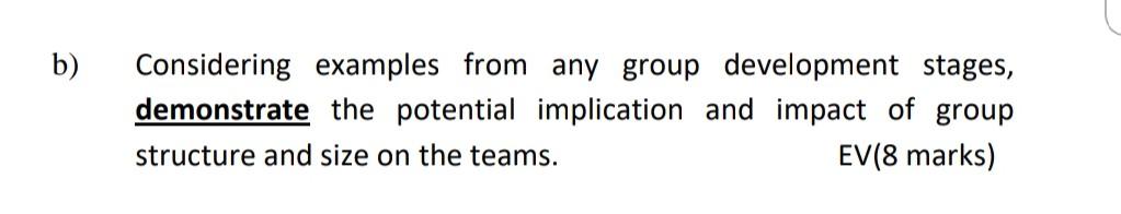 b) Considering examples from any group