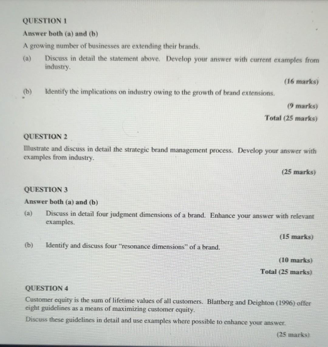 QUESTION 1 Answer both (a) and (b) A growing