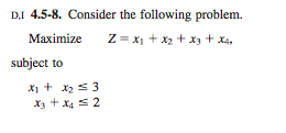 D.1 4.5-8. Consider the following problem.