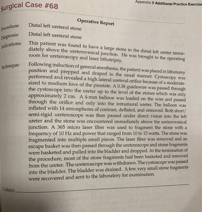 hcpcs coding Appendix B Additional Practice