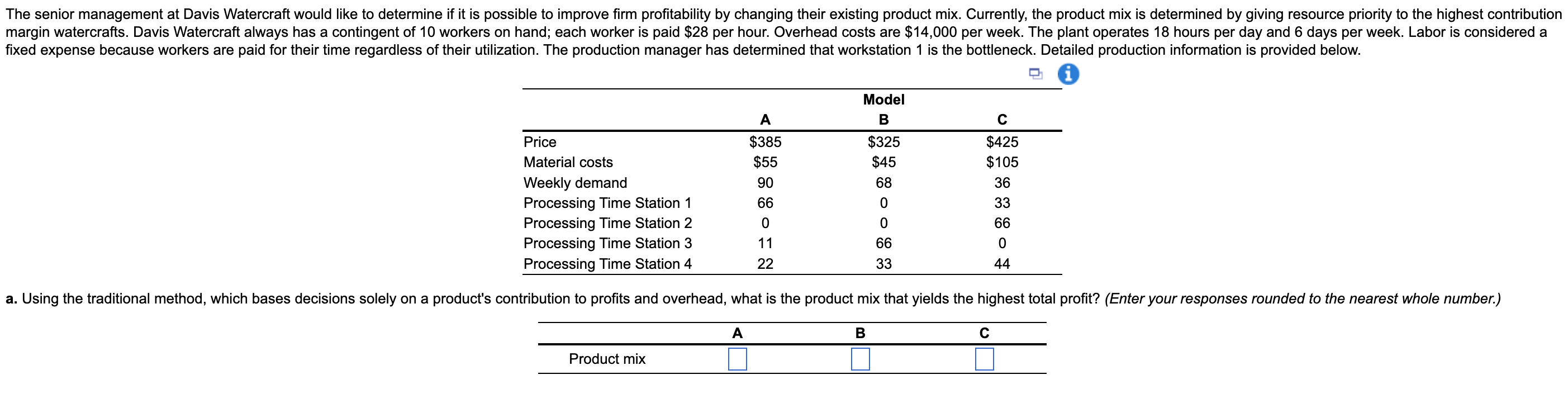 The senior management at Davis Watercraft would