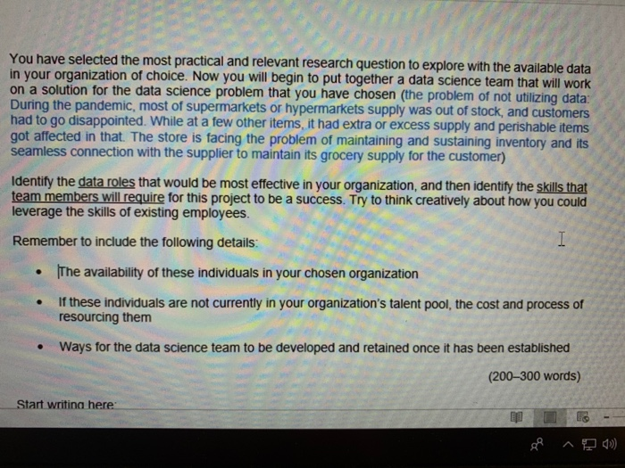 You have selected the most practical and relevant