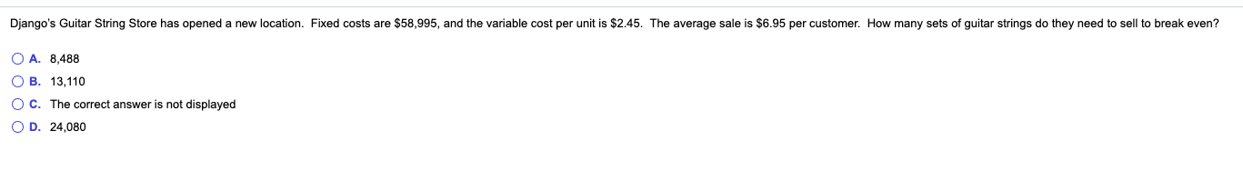 Django's Guitar String Store has opened a new