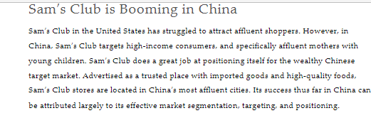 Read the mini case study and write a one-page