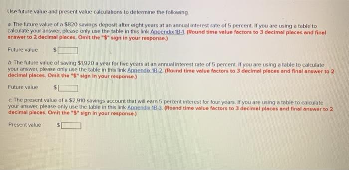 Use future value and present value calculations