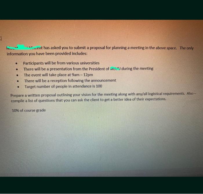 1 Ivo V...ent has asked you to submit a proposal