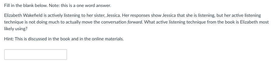 Fill in the blank below. Note: this is a one word