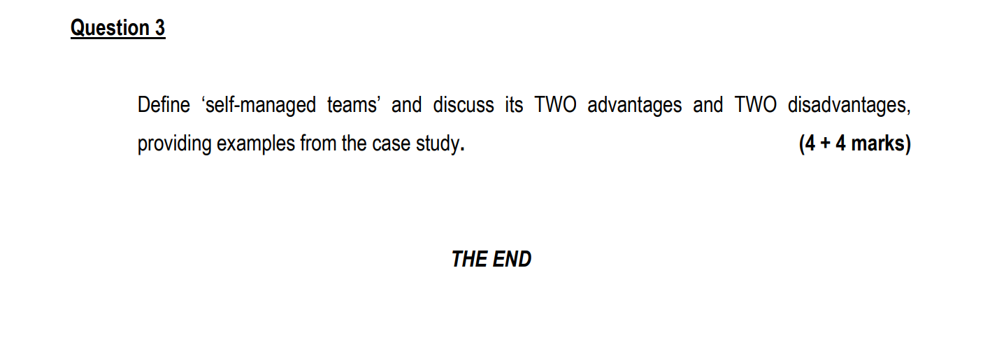 500 words Section B: Case Study - (20 Marks)